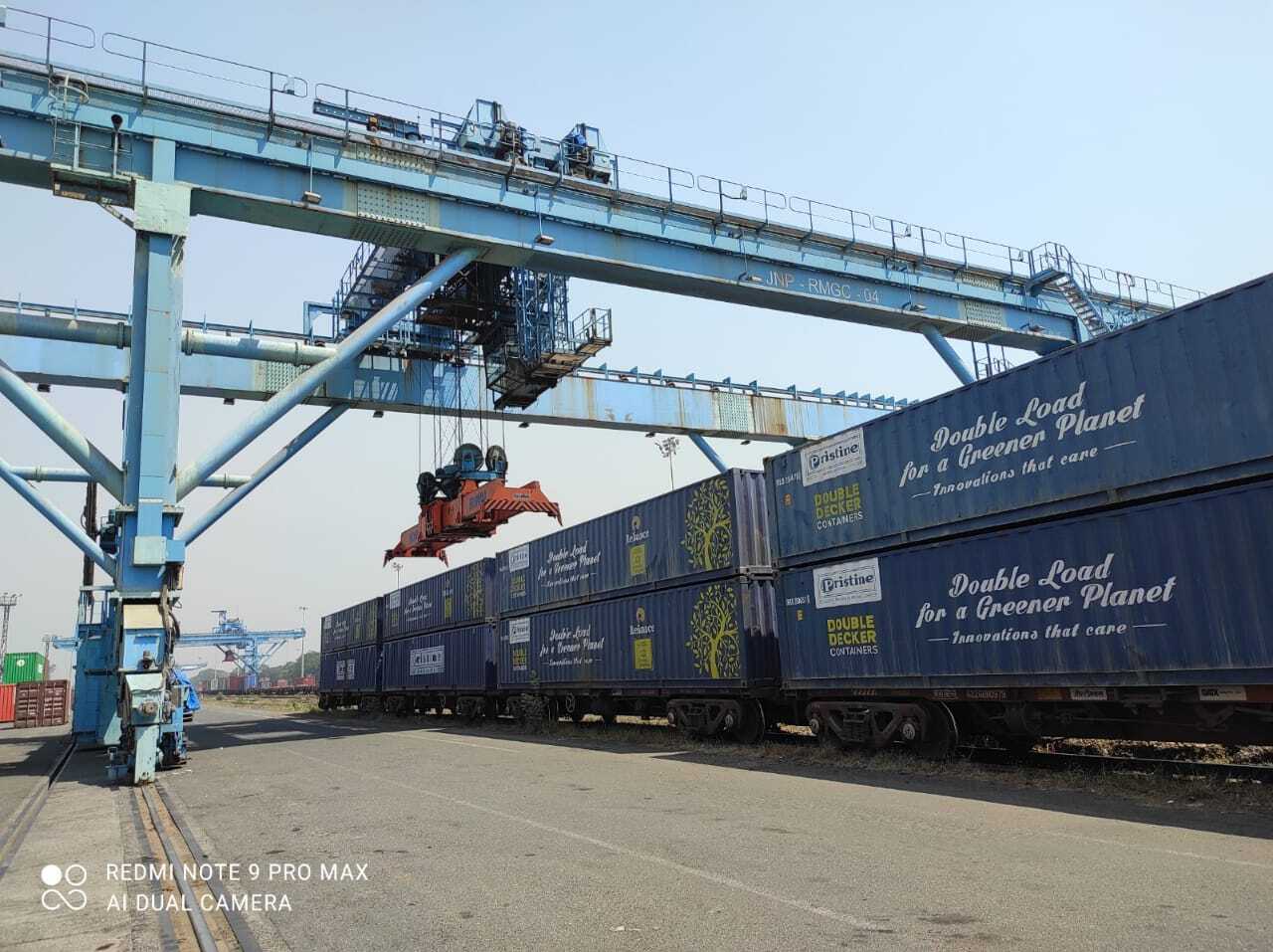 Successful trial run of Double Stacked Dwarf Container Train to JN Port ...