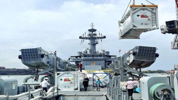 Operation Samudra Setu II: INS Shardul Arrives At Kochi With 87 MT Of ...