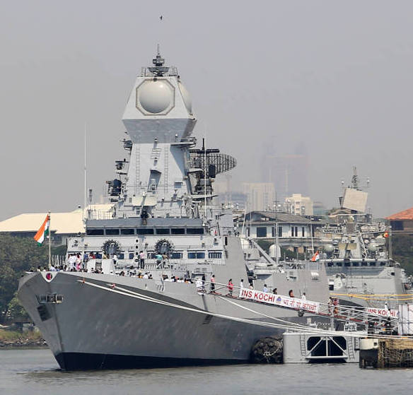 Indian warship INS Kochi renders help to vessel attacked in Red Sea ...