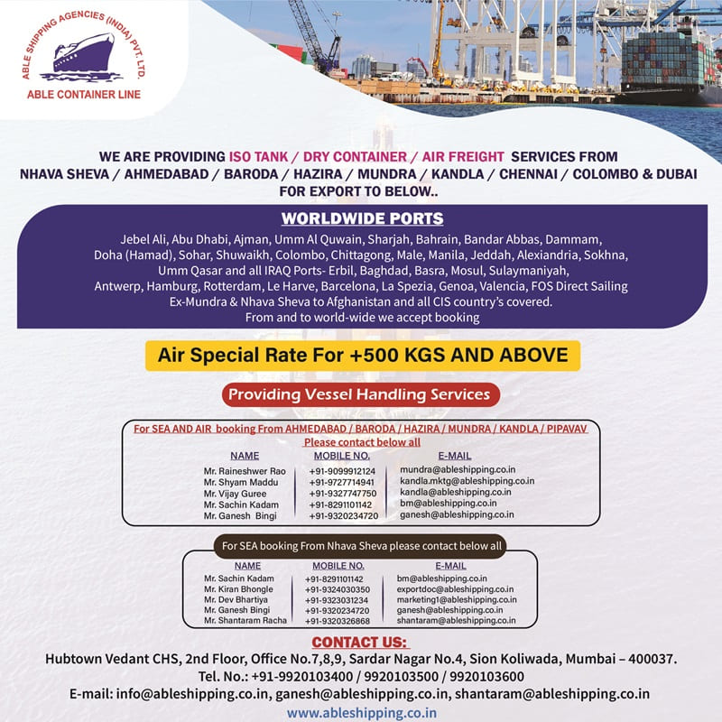 Able Shipping Agencies ( India ) Pvt.Ltd