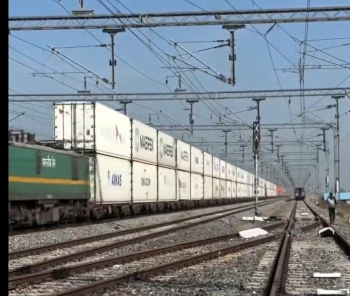 Indian Railway creates history with Electric Double-Stack Container Trains