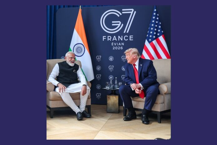 PM meets US President Trump on the sidelines of the G7 Summit in Evian