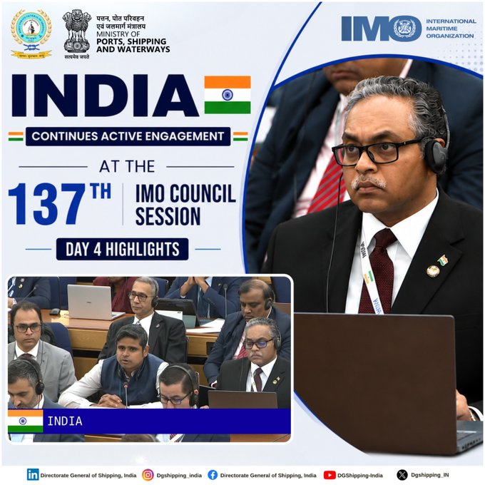 HM4l1WYbYAAj84X India strengthens Global Maritime Leadership at 137th IMO Council Session in London