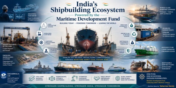 Government strengthens India’s Shipbuilding Ecosystem through Maritime Developement Fund