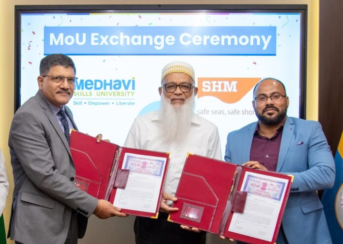 SHM Shipcare signs MoU with Medhavi Skills University to Strengthen Maritime Skill Development