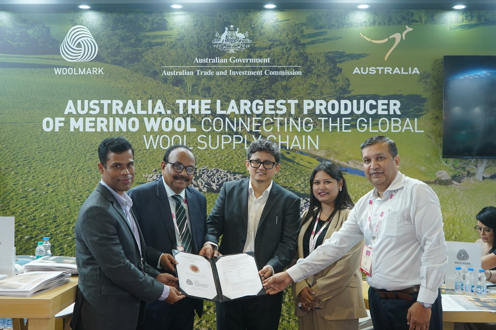 TITS MOU Signing The Woolmark Company Showcases Australia's Commitment to India's Textile Industry at Bharat Tex 2026
