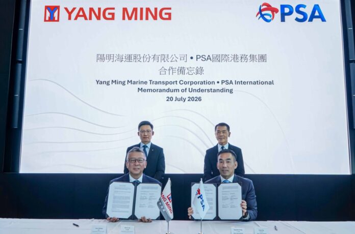 Yang Ming signs MoU with PSA International to advance sustainable solutions for decarbonising Global Supply Chains