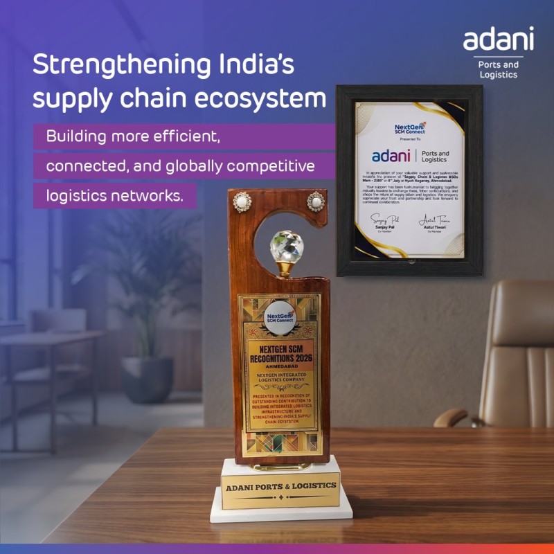 Adani Ports and SEZ recognised as "Next Gen Integrated Logistics Company" at Supply Chain & Logistics CXOs Meet 2026 1 Adani Ports and SEZ recognised as "Next Gen Integrated Logistics Company" at Supply Chain & Logistics CXOs Meet 2026 adani ports one Adani Ports and SEZ recognised as "Next Gen Integrated Logistics Company" at Supply Chain & Logistics CXOs Meet 2026