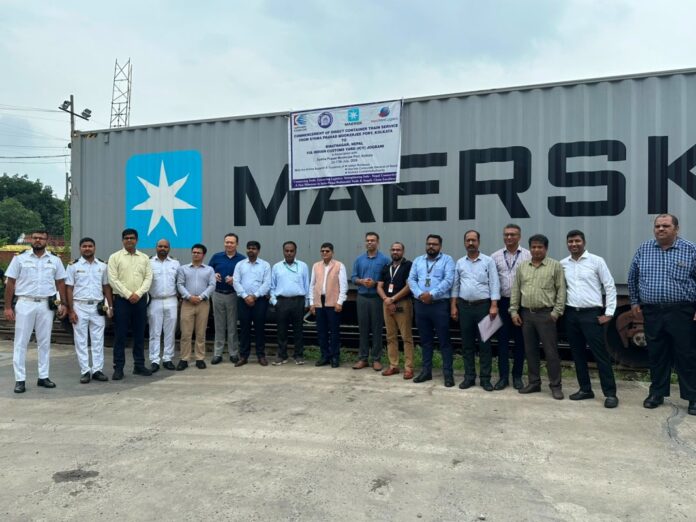 CONCOR flags off direct EXIM Container Train from Kolkata Port to Nepal, strengthening India–Nepal trade connectivity