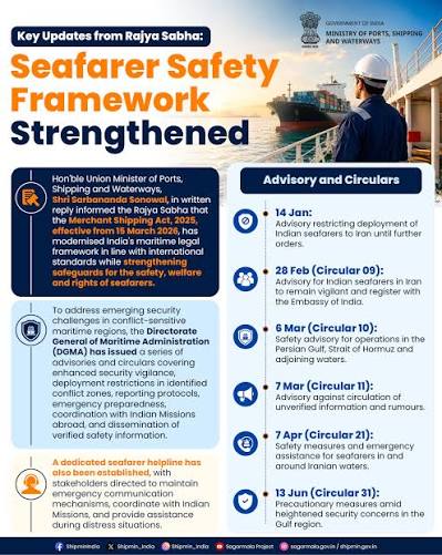 imageMerchant Shipping Act 2025 strengthens Seafarer Safety Merchant Shipping Act, 2025 strengthens Seafarer Safety Framework amid emerging Maritime Security Risks