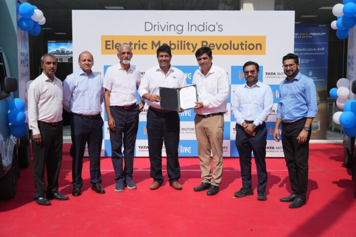 BLive signs MoU with Tata Motors for 1,000 electric mini trucks under the PRIME program to drive cargo electrification