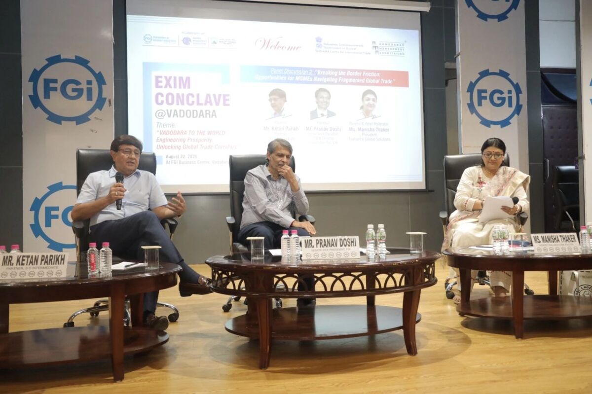 BMA EXIM Conclave Session II Vadodara EXIM Conclave charts Roadmap for Gujarat’s Global Trade Ambitions