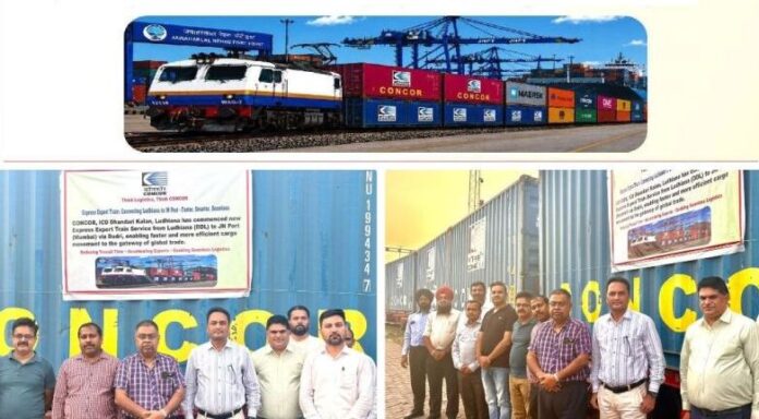 CONCOR Fast-Tracks North India’s Exports with New Ludhiana–JN Port Express Service