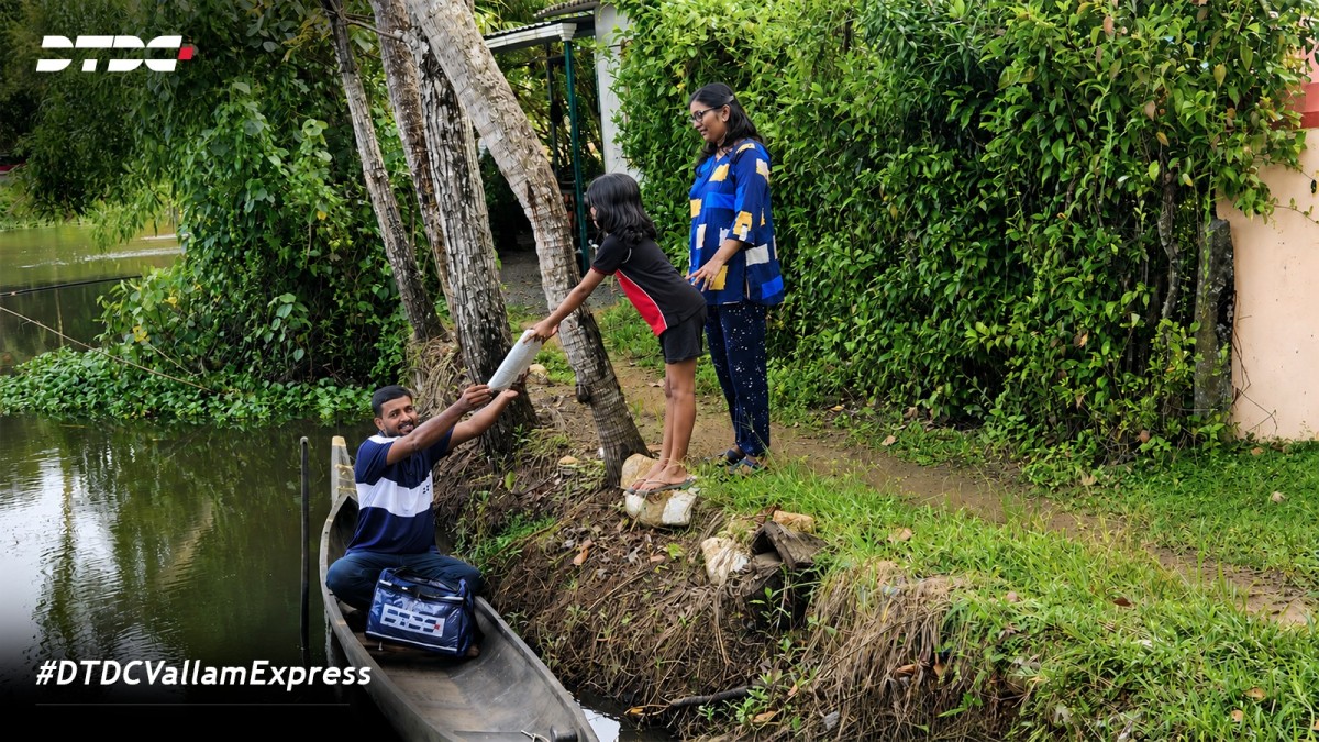 dtdc vallarpadam DTDC redefines last-mile delivery with Vallam Express, bringing doorstep deliveries to Kerala's water-bound communities
