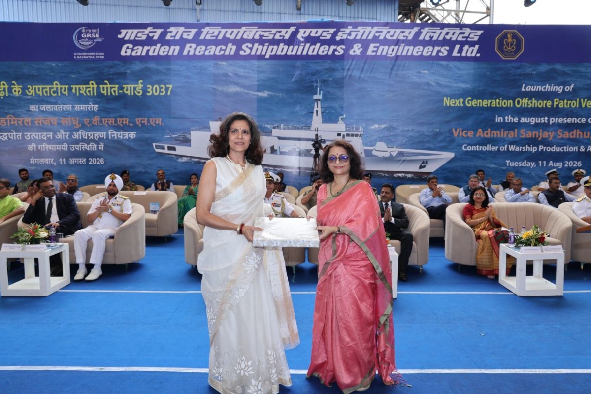 GRSE adds new milestone in Indigenous Warship Building with the launching of Shruti’ 2 GRSE adds new milestone in Indigenous Warship Building with the launching of Shruti’ grse navy shruti GRSE adds new milestone in Indigenous Warship Building with the launching of Shruti’
