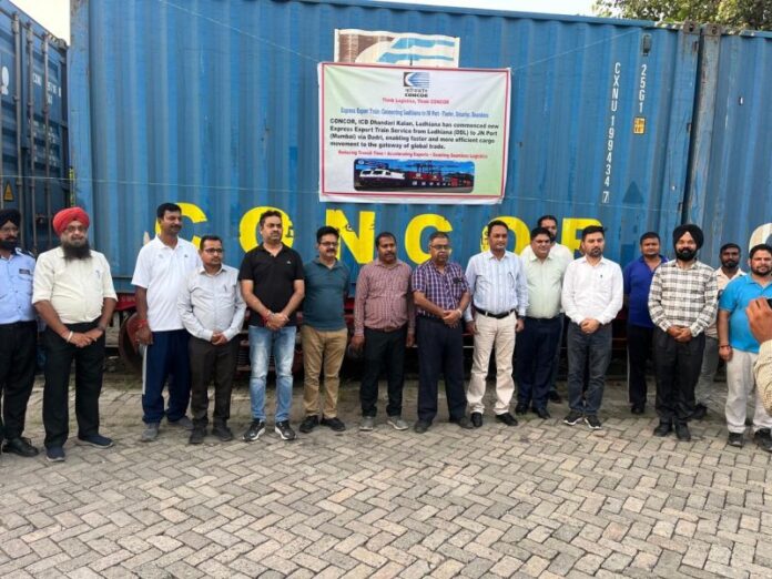 JNPA facilitates first GS-17 BLCS rail rake from Ludhiana to Dadri, strengthening Hinterland export connectivity