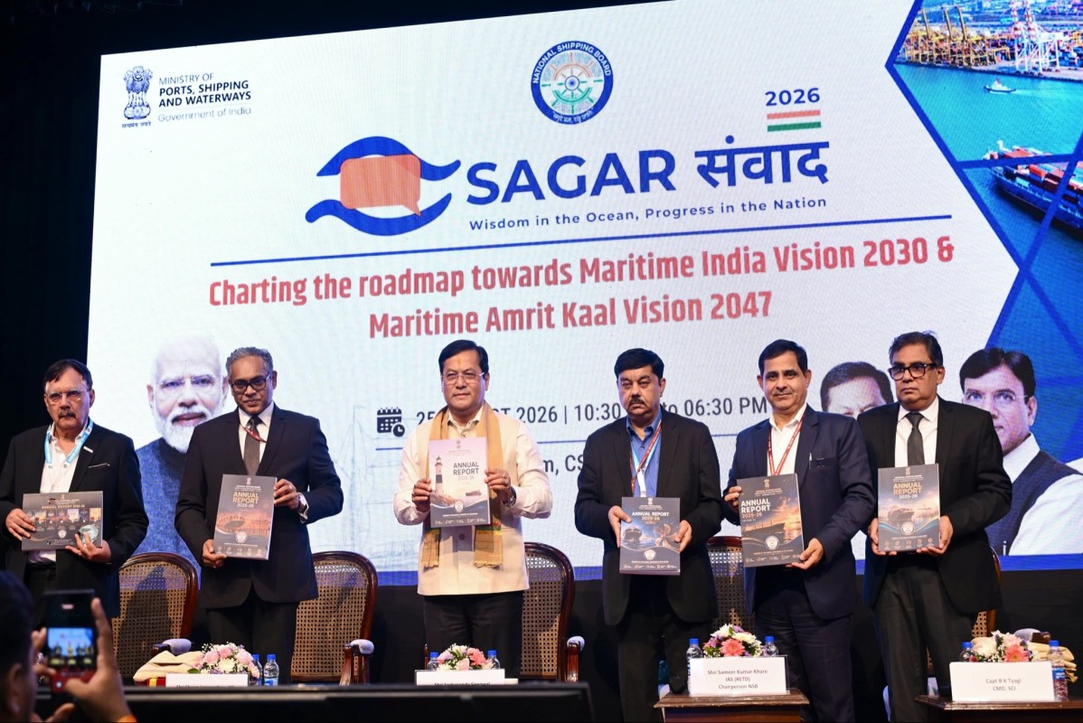 sonowal NSB sagar samvad 1 “India plans 100 new ships to cut $75 billion foreign freight bill:” Sarbananda Sonowal at ‘Sagar Samvad’ of National Shipping Board