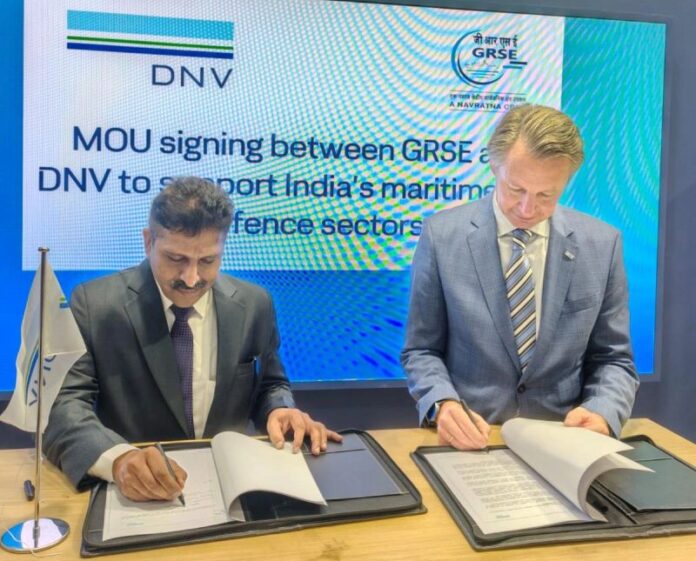 GRSE signs MoU with DNV - Strengthening India’s Maritime & Defence Shipbuilding Capabilities