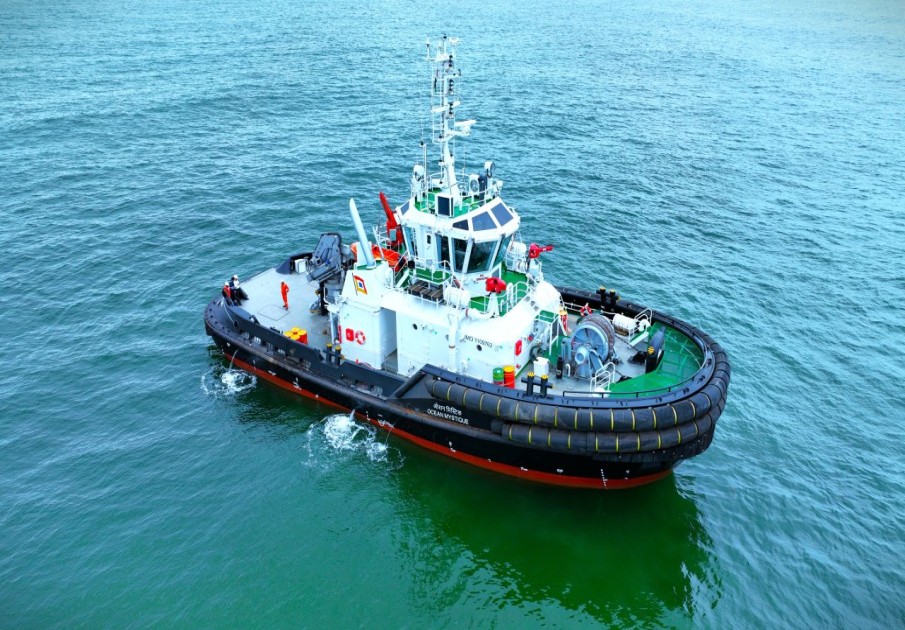 70T Bollard Pull Azimuth Stern Drive ASD Tug 1 UCSL delivers third 70T Bollard Pull Tug to Ocean Sparkle Limited