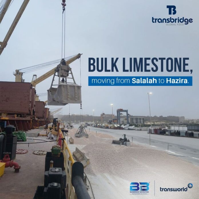 TransBridge Global FZCO completes inaugural limestone fixture from Salalah to Hazira