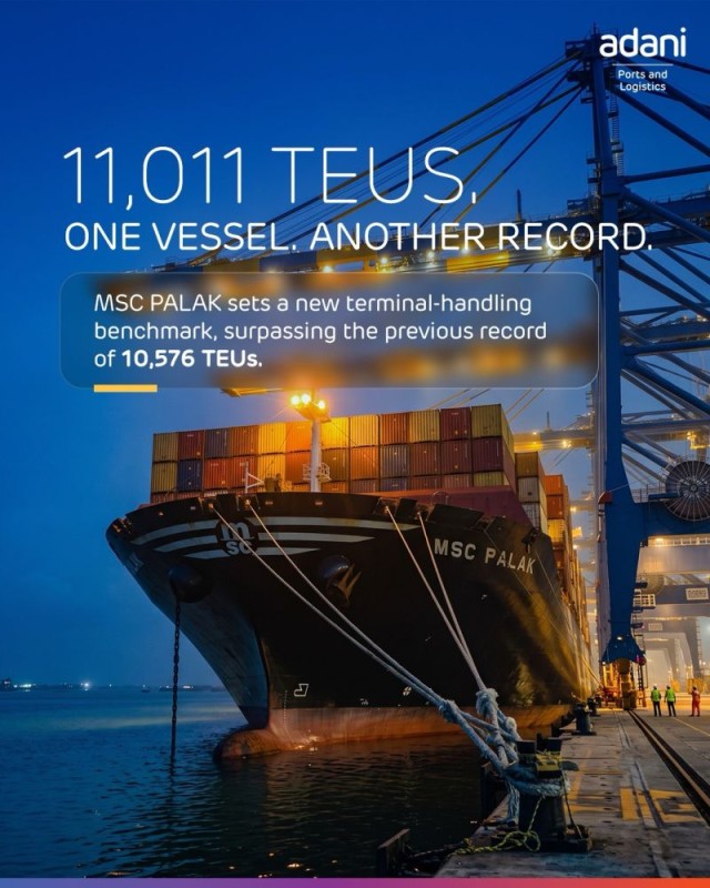 adani vizhm port record 1 Adani Vizhinjam sets new monthly throughput and vessel handling records in August 2026