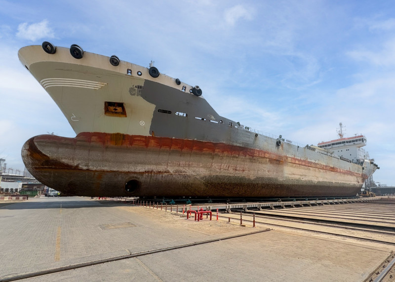 mt cabri Dubai Maritime City Docks its largest-ever vessel MT Cabri