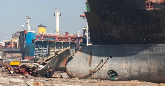 EU ships are mostly scrapped in South Asia despite spare European capacity