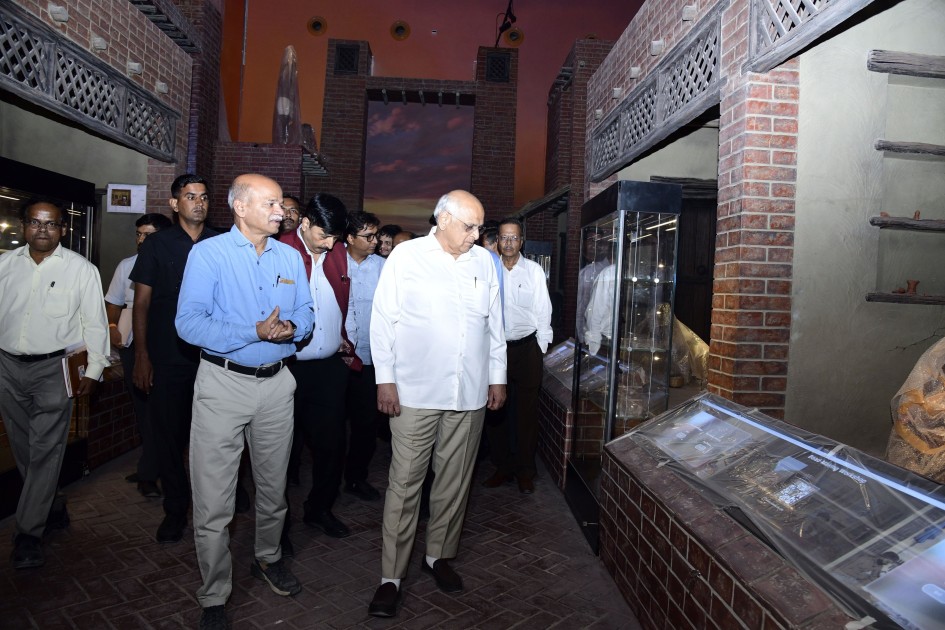 Gujarat CM Bhupendra Patel reviews progress of NMHC at Lothal 2 Gujarat CM Bhupendra Patel reviews progress of NMHC at Lothal CM PATEL NMHC Gujarat CM Bhupendra Patel reviews progress of NMHC at Lothal