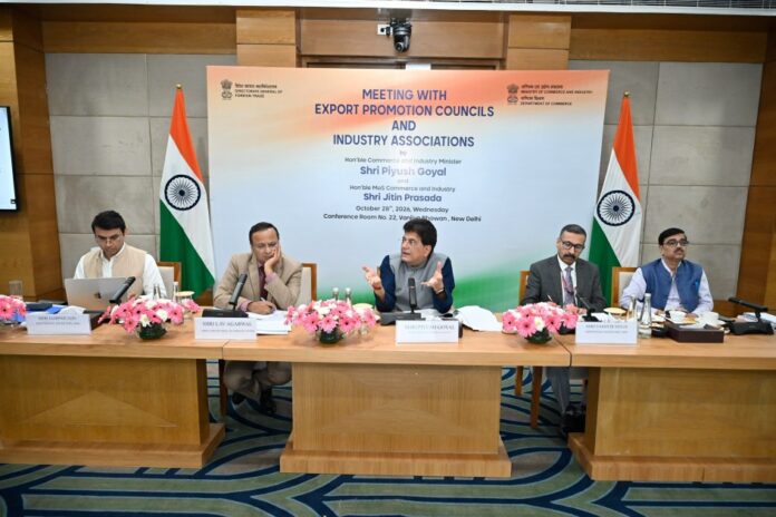 Piyush Goyal interacts with EPCs, calls for greater export competitiveness and market diversification