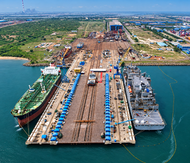 LT Shipyard Maersk partners with L&T for its first planned drydocking in India