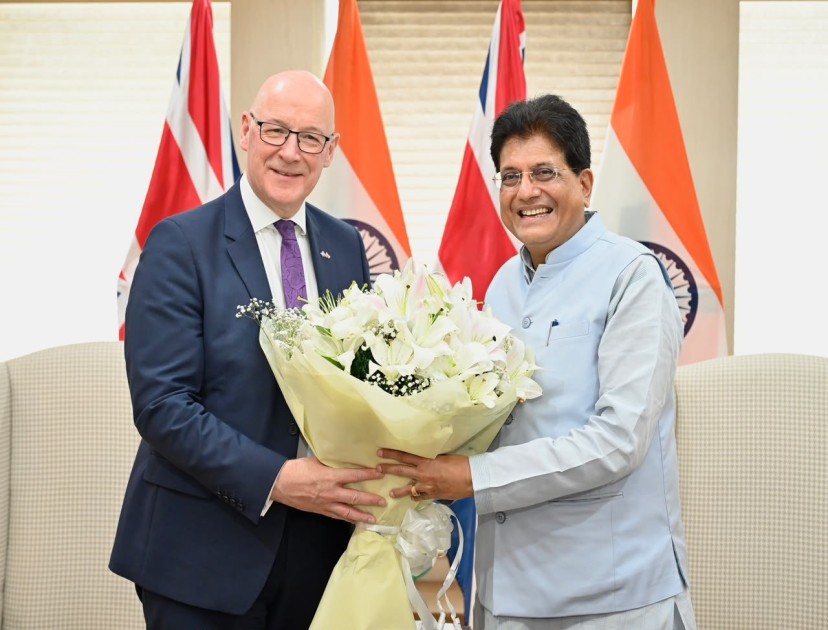 PIYUSH GOYAL John Swinney Piyush Goyal holds talks with John Swinney to strengthen India–Scotland trade and investment partnership