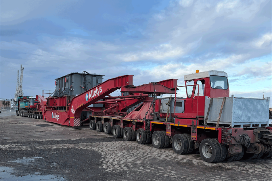 deugro and dteq Deliver Two Power Transformers to Scotland 3 deugro and dteq Deliver Two Power Transformers to Scotland oncarriage from the port of leith to the construction site 2 deugro and dteq Deliver Two Power Transformers to Scotland